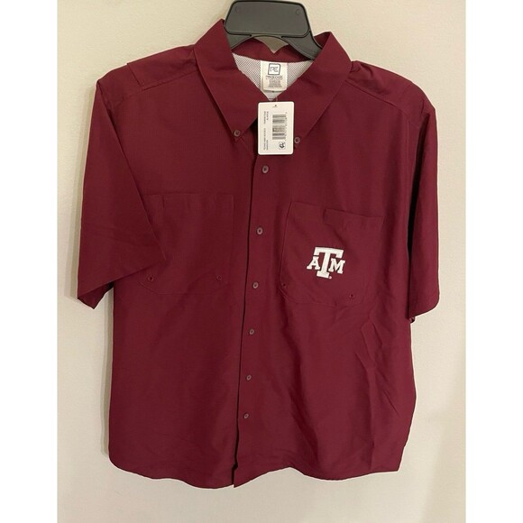 NEW! NWT Texas A&M Aggies Men’s Vented Shirt, Size Adult XL, Size Extra Large - Picture 1 of 9